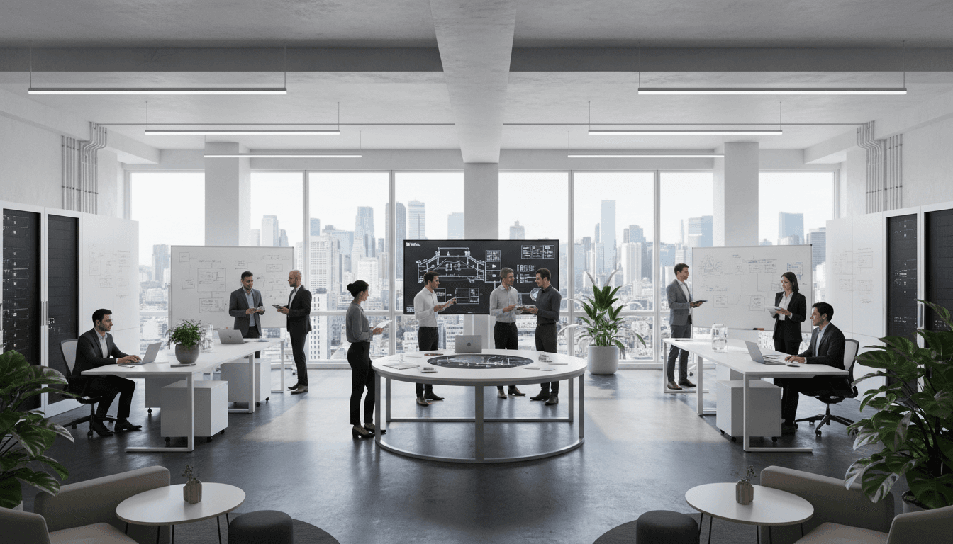 Modern Milwaukee office workspace with technology equipment and professional atmosphere